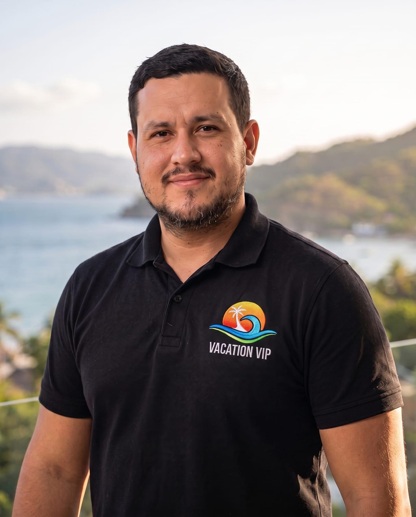 Retrato de Omar, anfitrión de Vacation VIP